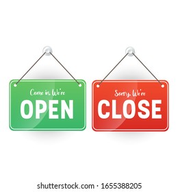 Open And Close Store Sign Template