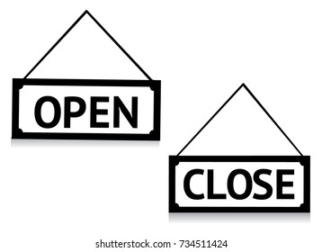 Open and close symbols