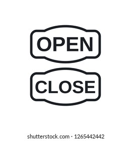 Open Close Vector Icon Stock Vector (Royalty Free) 1265442442 ...