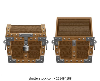 open and closed chest