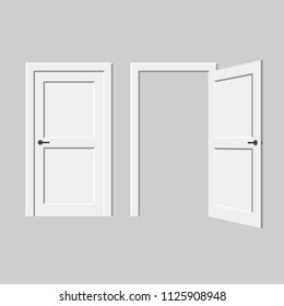 Open and closed door