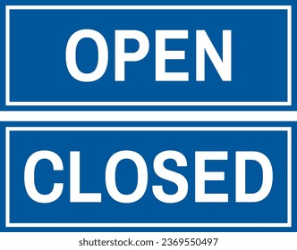 Open and closed door signs for print, plot, cut