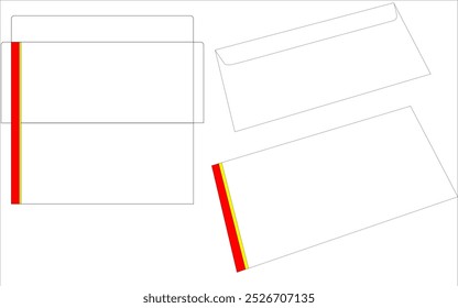 Open and Closed envelope with frontside and backside for reuse by everyone