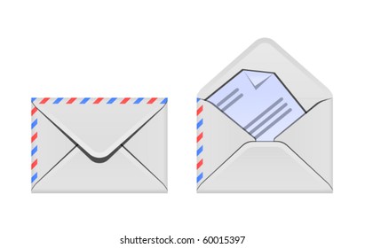 Open and closed envelope icons