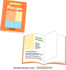 Recipe Book Cover Design Concept Delicious Stock Vector (Royalty Free)  2319360583