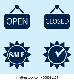 Open Closed Sale Signs