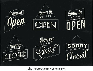 Open and Closed Signs 
