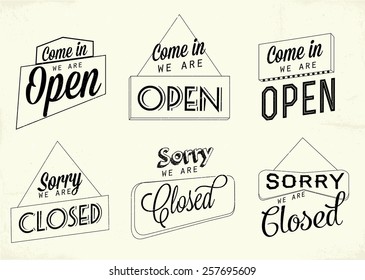 Open and Closed Signs 