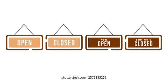 Open and Closed sing for cafe and eatery