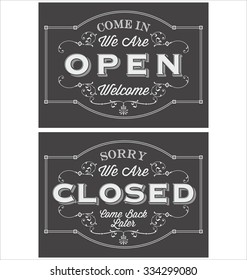 Open, Closed Vintage 