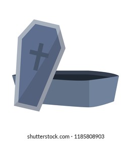 open coffin stone vampire style