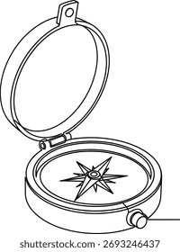Herramienta de brújula abierta para guía de navegación direccional