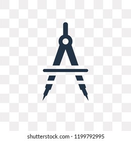 Open Compass vector icon isolated on transparent background, Open Compass transparency concept can be used web and mobile