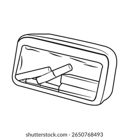 Open cosmetic bag contains various bottles and makeup brushes ideal for personal care and travel organization visuals
