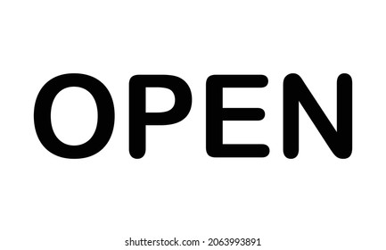 OPEN  in the creative lettering style