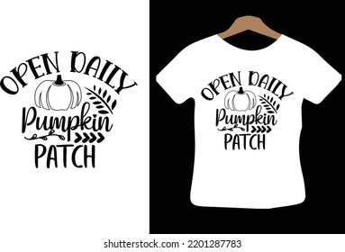 Open Daily Pumpkin Patch svg design
