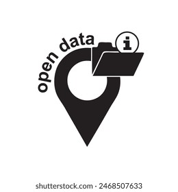 El símbolo Open Data da la sensación de obtener acceso a las fuentes de información
