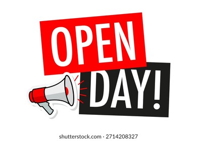 " Open Days " con megáfono