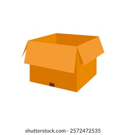 Open Delivery Box, Delivery Service illustration