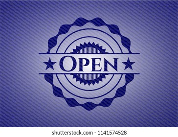 Open denim background