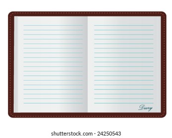 Open Diary (JPG and Vector versions of this file both available in my portfolio)