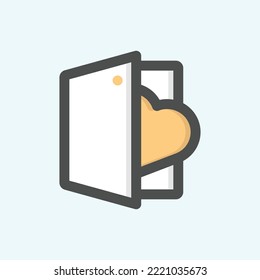  icono de la donación abierta, icono aislado del esquema de color donativo en fondo azul claro, perfecto para sitio web, blog, logo, diseño gráfico, medios sociales, UI, aplicación móvil