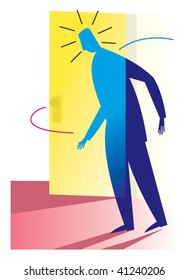 open the door