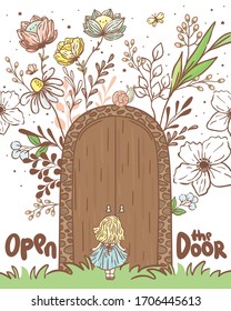 Open the door/ Alice girl/ wonderland collection