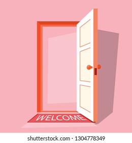 Open door cartoon