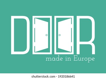 Open door creative logo design