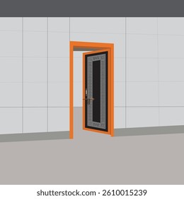 Open door design vector illustration isolated white background