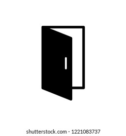 open door - get in -get out icon vector