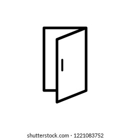 open door - get in -get out icon vector