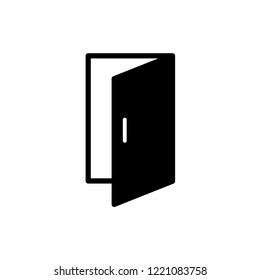 open door - get in -get out icon vector