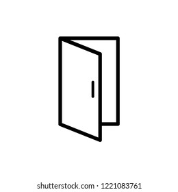 open door - get in -get out icon vector