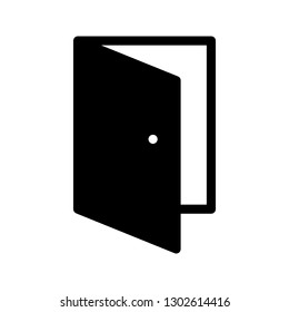 open door glyph icon