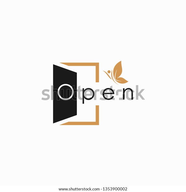 ドアを開けて オープンヘルス オープンロゴディープテイン シンプルロゴベクターイラスト のベクター画像素材 ロイヤリティフリー