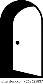 Diseño de icono de puerta abierta para Plantillas.