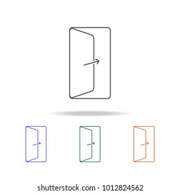 Open Door icon. Element of Real Estate multi colored icons for mobile concept and web apps. Thin line icon for website design and development, app development. Premium icon on white background