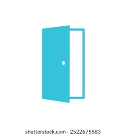 Ícone Abrir porta. Isolado no fundo branco.