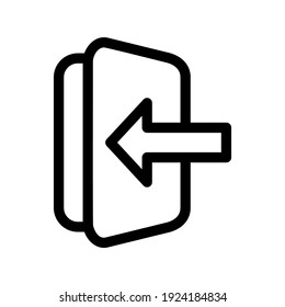 open door icon or logo isolated sign symbol vector illustration - high quality black style vector icons
