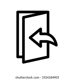 open door icon or logo isolated sign symbol vector illustration - high quality black style vector icons
