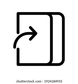 open door icon or logo isolated sign symbol vector illustration - high quality black style vector icons
