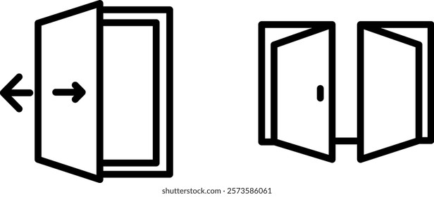 "Open the Door Icon - Representing Access, Entry, and Opportunity"