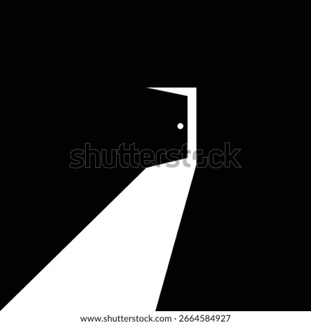 Open Door Icon Set Vector Design.