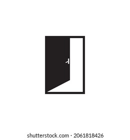 open door icon symbol sign vector