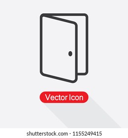 Open Door Icon Vector Illustration Eps10