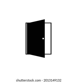 open door icon, door vector, open illustration 