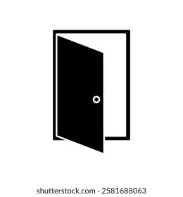 open door icons  symbol vector elements for infographic web