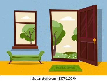 Open Door Cartoon High Res Stock Images Shutterstock